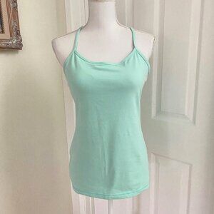 Lululemon Seafoam Green Cami Padded Shelf Bra Size Medium As Is  B1